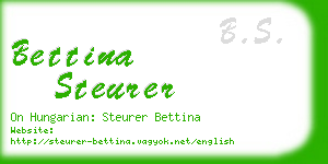 bettina steurer business card